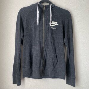 Nike Gray Charcoal Full-Zip Hoodie